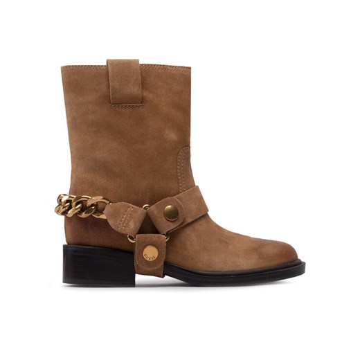 Kowbojki Guess Ruben FL7RUB SUE10 Brązowy ze sklepu eobuwie.pl w kategorii Botki - zdjęcie 188416857
