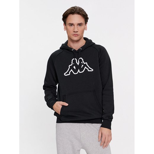 Kappa Bluza Zaiver 303WEP0 Czarny Regular Fit ze sklepu MODIVO w kategorii Bluzy męskie - zdjęcie 188418727