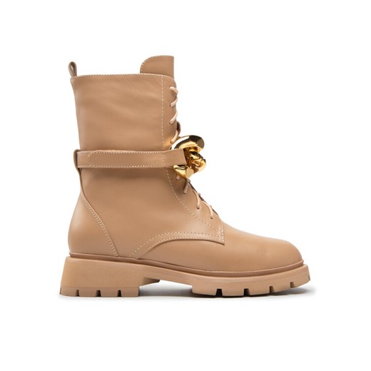 Eva Minge Trzewiki EM-44-12-001522 Beżowy ze sklepu MODIVO w kategorii Workery damskie - zdjęcie 188418748