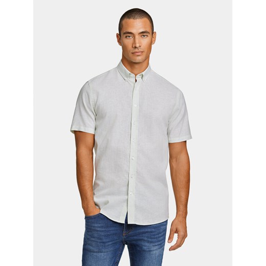 Lindbergh Koszula 30-203345A Zielony Slim Fit ze sklepu MODIVO w kategorii Koszule męskie - zdjęcie 188418938