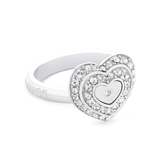 Guess Pierścionek JUBR04 034JW Srebrne rodowanie ze sklepu MODIVO w kategorii Pierścionki - zdjęcie 188419089