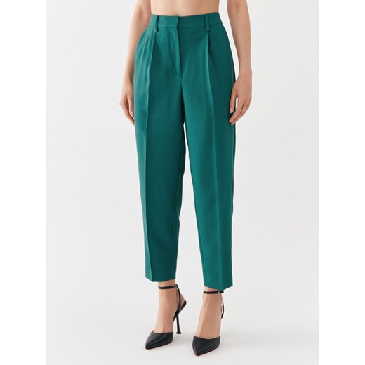Bruuns Bazaar Spodnie materiałowe Cindy BBW2393 Zielony Loose Fit ze sklepu MODIVO w kategorii Spodnie damskie - zdjęcie 188419099