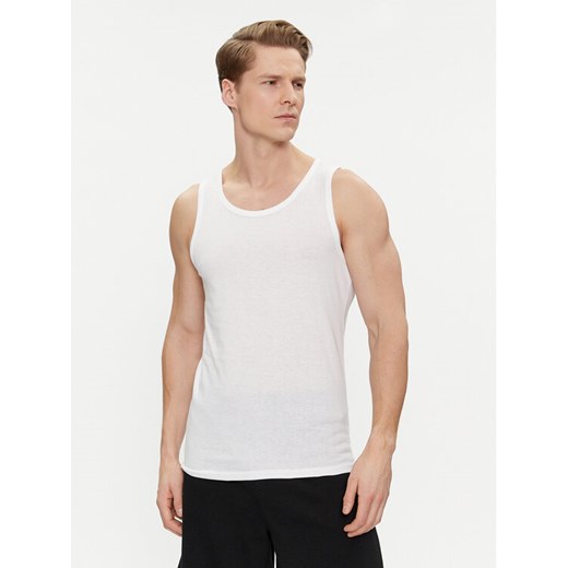 Brave Soul Tank top MV-149GRAYLING Biały Straight Fit ze sklepu MODIVO w kategorii T-shirty męskie - zdjęcie 188419136