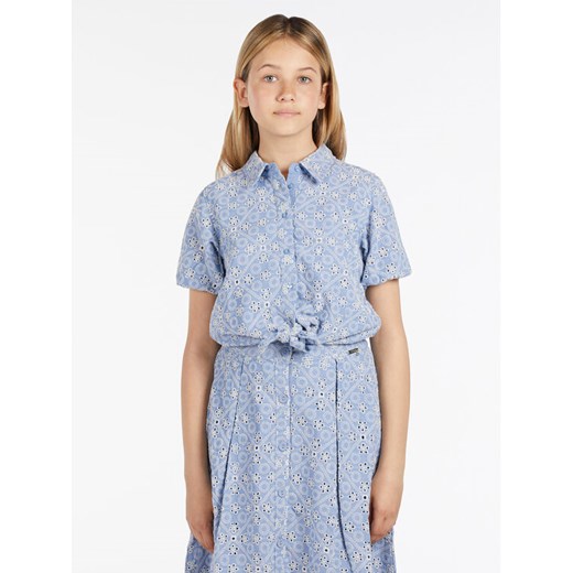 Guess Koszula J3RH05 WF6Q0 Niebieski Regular Fit ze sklepu MODIVO w kategorii Koszule dziewczęce - zdjęcie 188419216