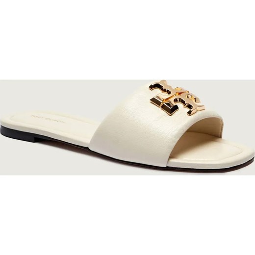 TORY BURCH Skórzane klapki ELEANOR ze sklepu Gomez Fashion Store w kategorii Klapki damskie - zdjęcie 188422656