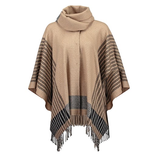 Patrizia Pepe Ponczo beige/black zalando bezowy długie