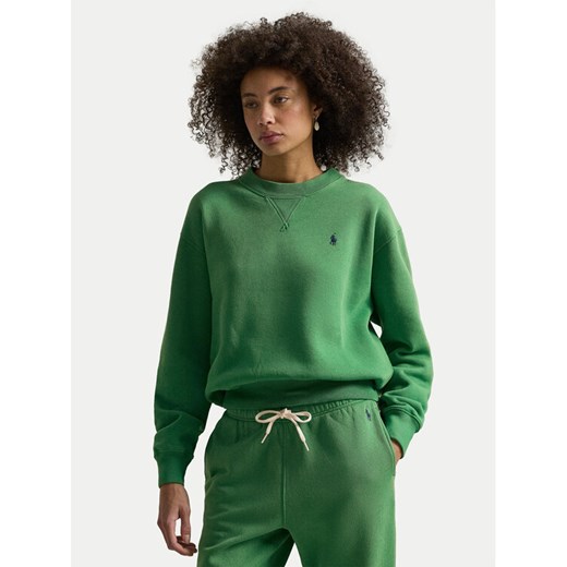 Polo Ralph Lauren Bluza 211971697502 Zielony Relaxed Fit ze sklepu MODIVO w kategorii Bluzy damskie - zdjęcie 188427756