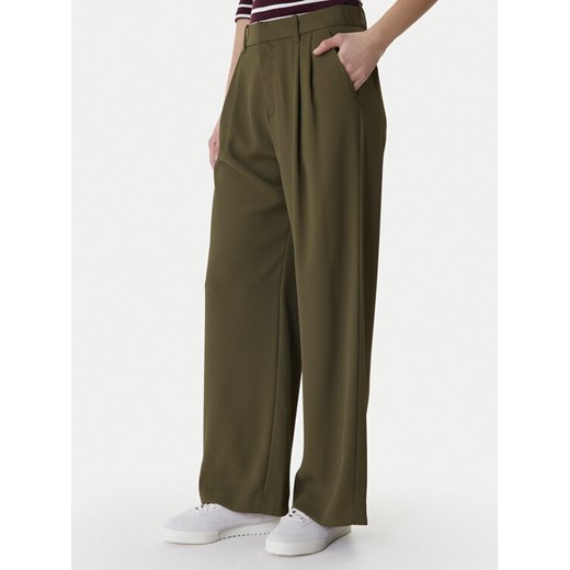 Gap Spodnie materiałowe 855968-02 Zielony Straight Fit ze sklepu MODIVO w kategorii Spodnie damskie - zdjęcie 188427767