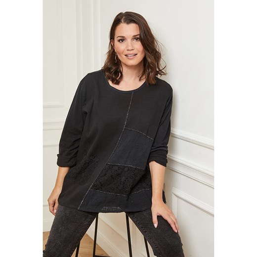 Curvy Lady Koszulka w kolorze czarnym Curvy Lady 40/42 Limango Polska promocyjna cena