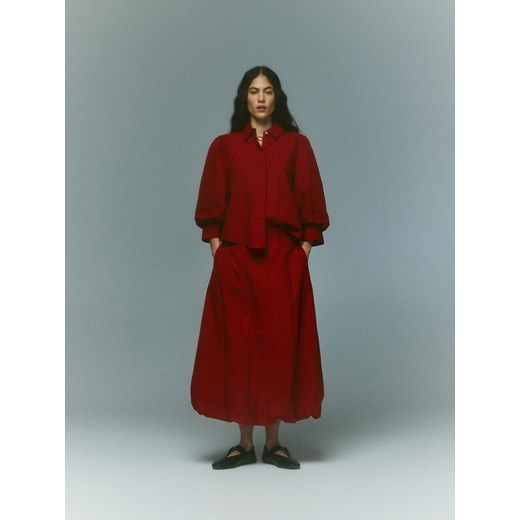 Reserved - Spódnica bombka - czerwony ze sklepu Reserved w kategorii Spódnice - zdjęcie 188445038