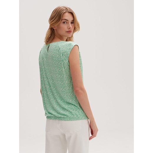 OPUS Top w kolorze zielono-białym Opus 36 wyprzedaż Limango Polska