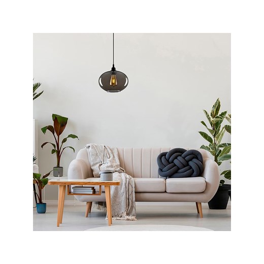 Opviq Lampa wisząca "Smoked" w kolorze czarnym - Ø 27 cm ze sklepu Limango Polska w kategorii Oświetlenie - zdjęcie 188470787