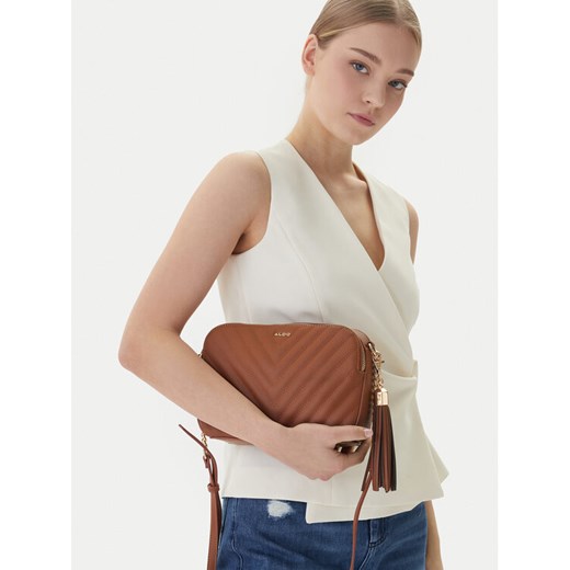 Torebka Aldo Talaedar 13863256 Brązowy ze sklepu eobuwie.pl w kategorii Listonoszki - zdjęcie 188475747