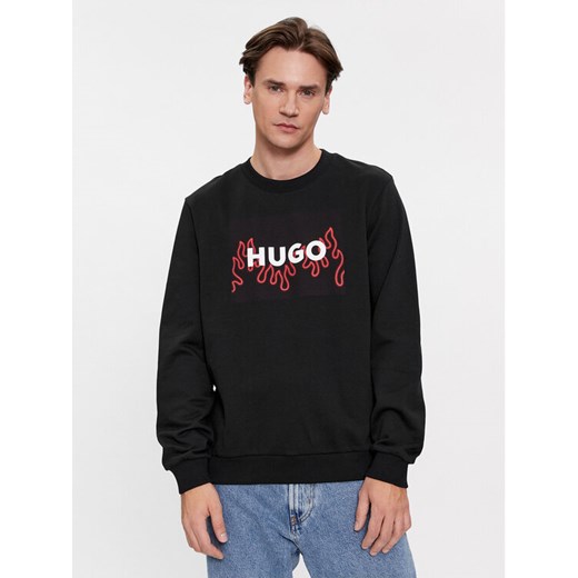 Hugo Bluza Duragol 50506990 Czarny Regular Fit ze sklepu MODIVO w kategorii Bluzy męskie - zdjęcie 188475879