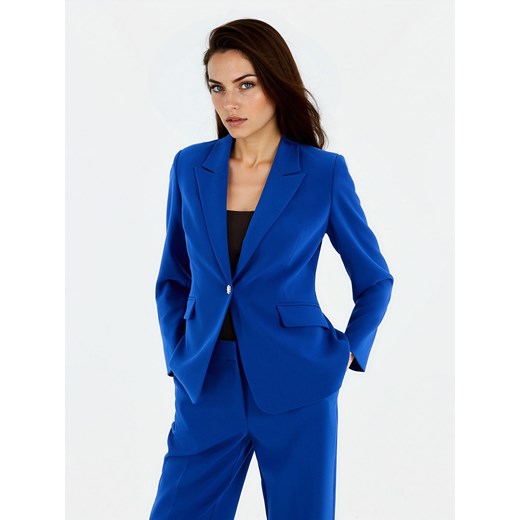 Mohito - Marynarka z ozdobnym guzikiem petite - indygo ze sklepu Mohito w kategorii Marynarki damskie - zdjęcie 188480938