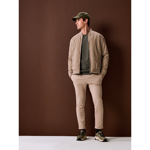 Sinsay - Bluza crewneck basic - zielony Sinsay M Sinsay