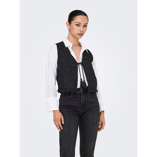 ONLY Top w kolorze czarnym M Limango Polska okazja