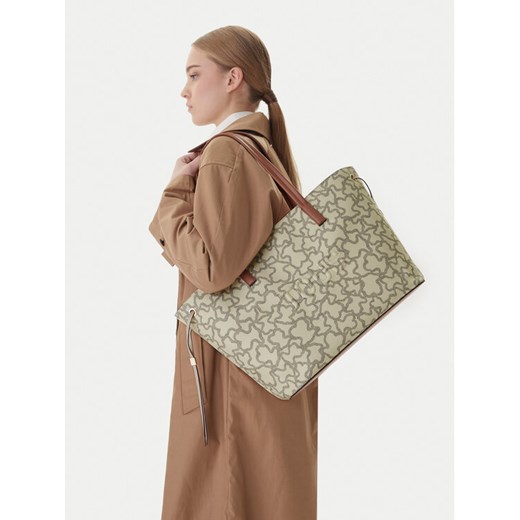 TOUS Torebka Kaos Icon 2002022001 Beżowy ze sklepu MODIVO w kategorii Torby Shopper bag - zdjęcie 188504016