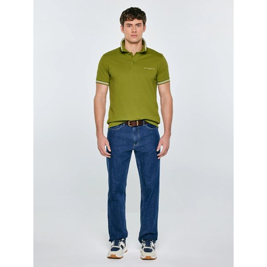 Koszulka męska polo zielona Wladym 301 ze sklepu Big Star w kategorii T-shirty męskie - zdjęcie 188528245