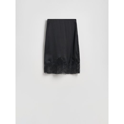Reserved - Spódnica z koronką - czarny ze sklepu Reserved w kategorii Spódnice - zdjęcie 188536538