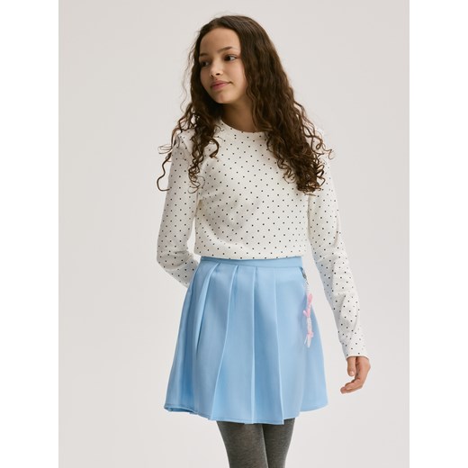 Reserved - Plisowana spódnica z zawieszką - jasnoniebieski ze sklepu Reserved w kategorii Spódnice dziewczęce - zdjęcie 188537245