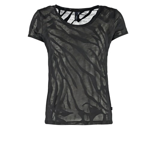 s.Oliver Denim Tshirt basic black zalando szary abstrakcyjne wzory