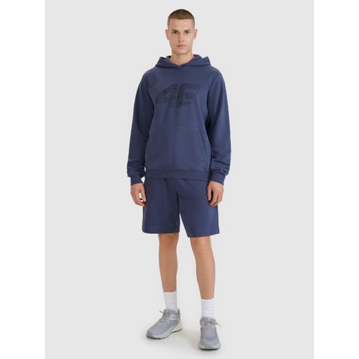 Męskie spodenki dresowe 4F 4FWSS25TSHOM545 - granatowe ze sklepu Sportstylestory.com w kategorii Spodenki męskie - zdjęcie 188544258