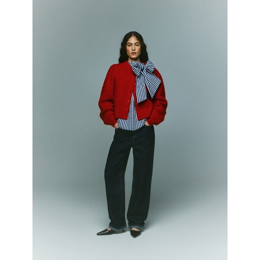 Reserved - Bluzka z kokardą - wielobarwny Reserved XS Reserved