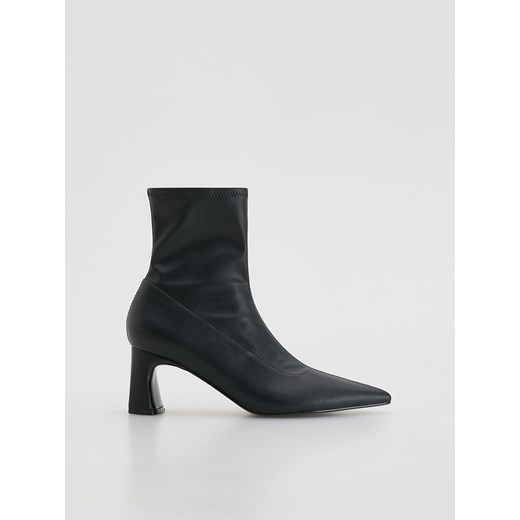 Reserved - Botki na obcasie - czarny ze sklepu Reserved w kategorii Botki - zdjęcie 188546589