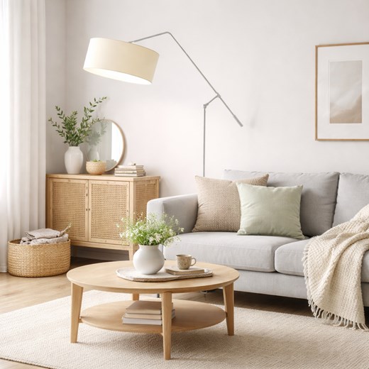 Regulowana lampa podłogowa do czytania salonie LIBERIA ze sklepu Lysne w kategorii Lampy podłogowe - zdjęcie 188547395