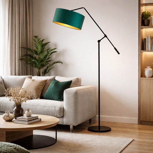 Regulowana lampa stojąca LIBERIA GOLD w stylu urban jungle ze sklepu Lysne w kategorii Lampy podłogowe - zdjęcie 188547415