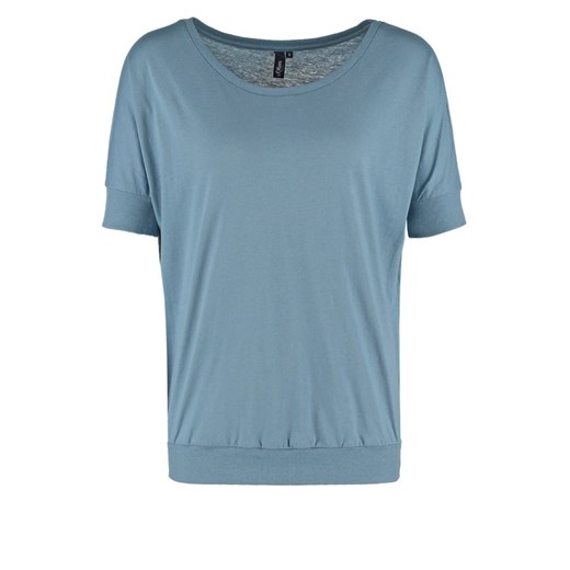 s.Oliver Denim Tshirt basic dusty blue zalando niebieski abstrakcyjne wzory
