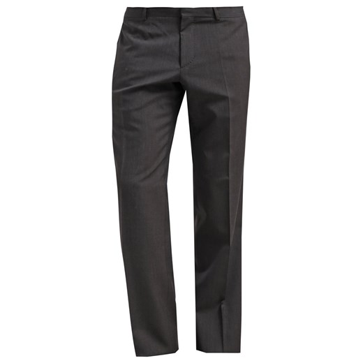 Esprit Collection Spodnie garniturowe dark brown zalando szary abstrakcyjne wzory