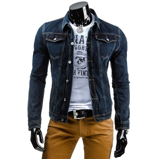 Kurtka jeansowa (tx0853) dstreet czarny casual