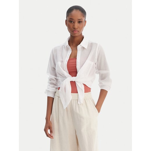 Seafolly Koszula Breeze 55428-TO Biały Regular Fit ze sklepu MODIVO w kategorii Koszule damskie - zdjęcie 188632307