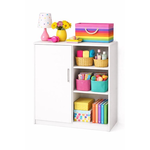 Biała komoda z drzwiczkami C6-T13 ze sklepu Edinos.pl w kategorii Komody - zdjęcie 188634387