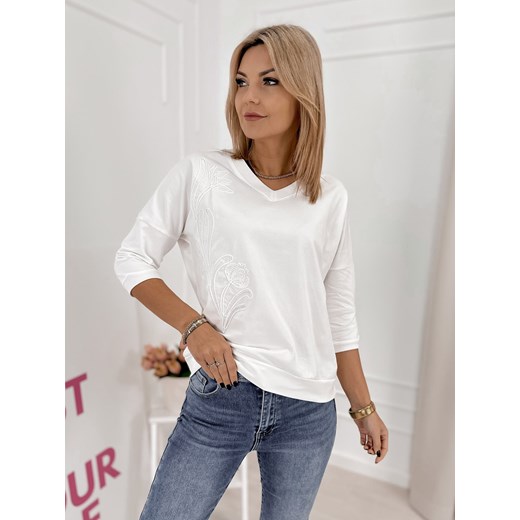 bluzka goya biała one size ze sklepu UBRA w kategorii Bluzki damskie - zdjęcie 188645255