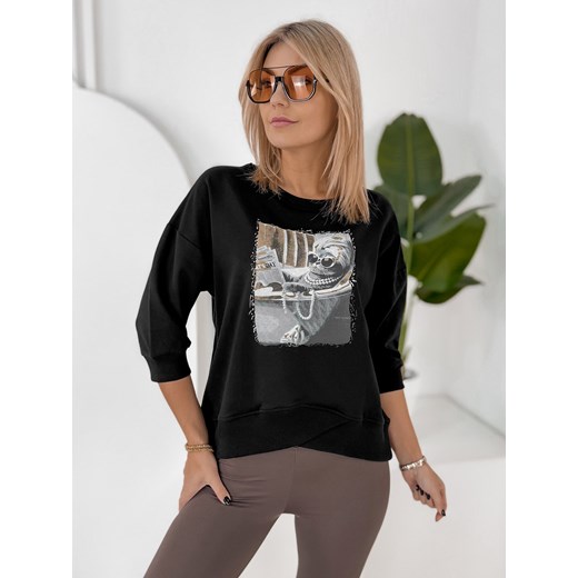 bluzka melisandre czarna one size ze sklepu UBRA w kategorii Bluzki damskie - zdjęcie 188645637