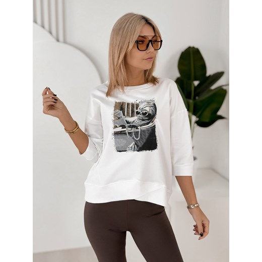 bluzka melisandre ecru one size ze sklepu UBRA w kategorii Bluzki damskie - zdjęcie 188645648