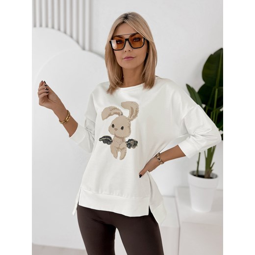 bluzka ferrante ecru one size ze sklepu UBRA w kategorii Bluzki damskie - zdjęcie 188645769