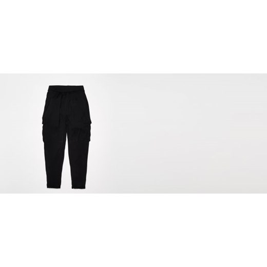 Spodnie z kieszeniami reserved czarny Spodnie