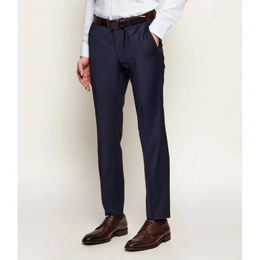 HUGO Wełniane spodnie HestenM204X | Extra slim fit ze sklepu Gomez Fashion Store w kategorii Spodnie męskie - zdjęcie 188667898