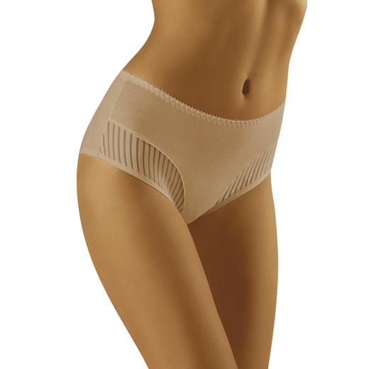Wol-Bar Eco-QI Majtki wysokie figi, beżowy ze sklepu kontri.pl w kategorii Majtki damskie - zdjęcie 188671829
