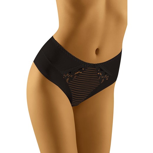 Wol-Bar Eco-Ka Majtki wysokie figi, czarny ze sklepu kontri.pl w kategorii Majtki damskie - zdjęcie 188674625