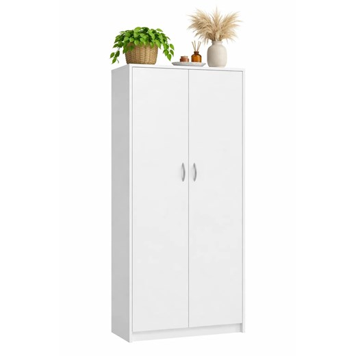 Biała Szafa Gospodarcza Na Odkurzacz F4-N62 ze sklepu Edinos.pl w kategorii Szafy - zdjęcie 188680258