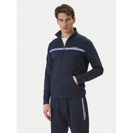 BOSS Bluza Authentic 50554779 Granatowy Regular Fit ze sklepu MODIVO w kategorii Bluzy męskie - zdjęcie 188681106