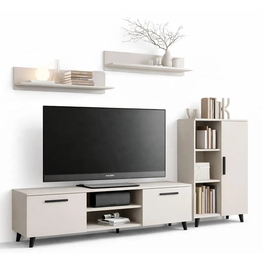 Meblościanka do salonu kaszmir S9-D67 ze sklepu Edinos.pl w kategorii Szafki RTV - zdjęcie 188689325