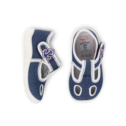 Kapcie Superfit 6-09248-80 Niebieski ze sklepu eobuwie.pl w kategorii Kapcie dziecięce - zdjęcie 188689455