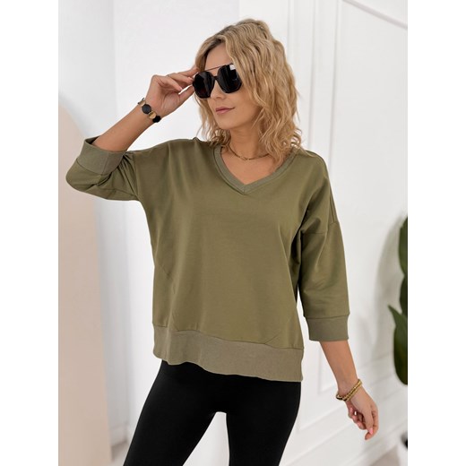 bluzka paradi khaki one size ze sklepu UBRA w kategorii Bluzki damskie - zdjęcie 188690869
