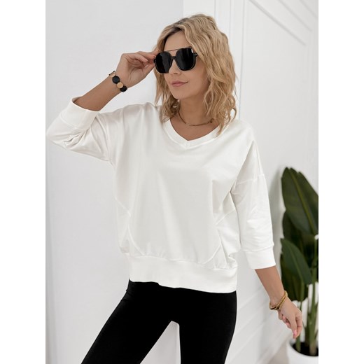 bluzka paradi ecru one size ze sklepu UBRA w kategorii Bluzki damskie - zdjęcie 188690876
